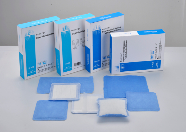 Medizinischer hydrophiler, superabsorbierender Verband